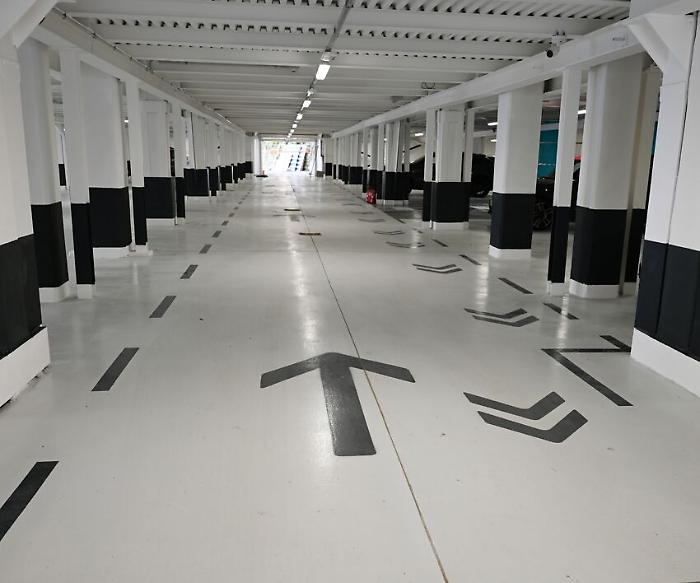 Perugia, parcheggio del Mercato coperto rinnovato: lavori di riqualificazione vicini al termine