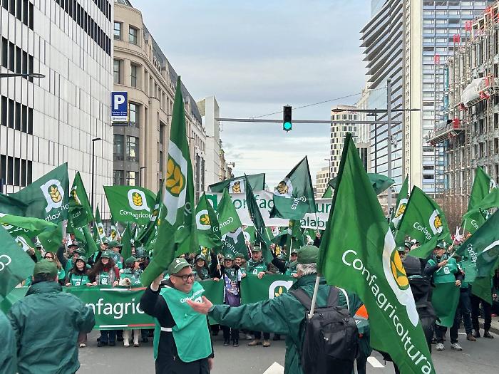 L'agricoltura protesta a Bruxelles, Giansanti "Asset strategico per l'Europa"