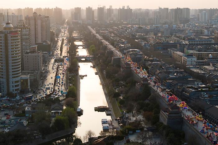 Cina: Xi'an, completamente ricollegato antico fossato dopo oltre 70 anni