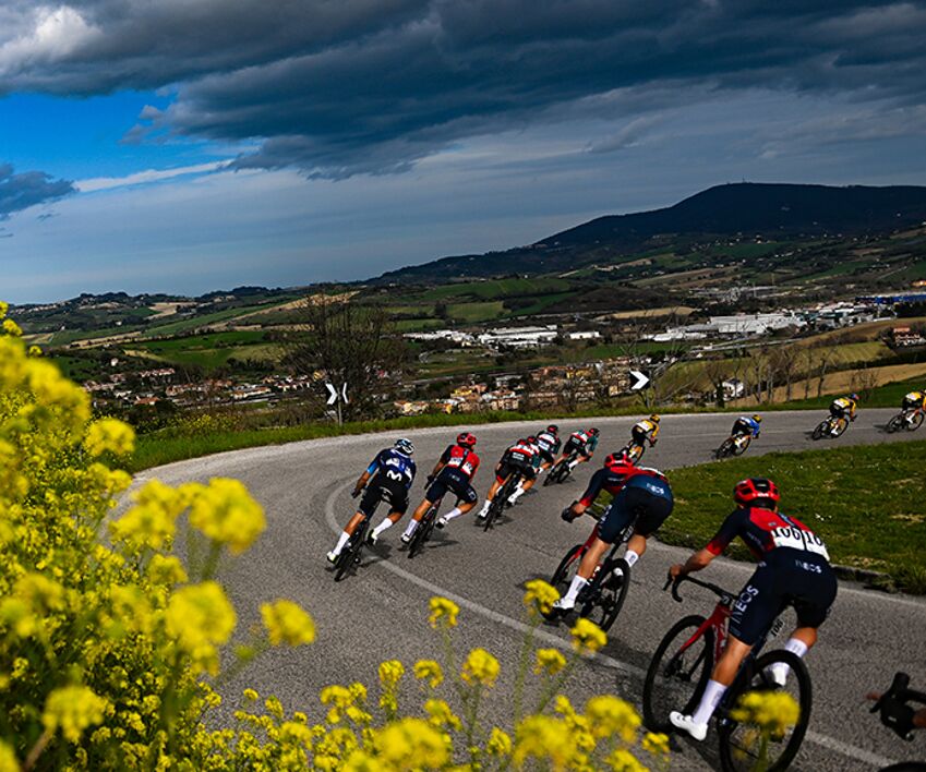 Ciclismo, a Gualdo Tadino l'arrivo della terza tappa della Tirreno