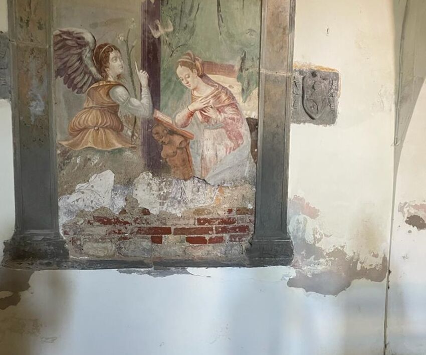 affreschi chiesa ancaelle magione
