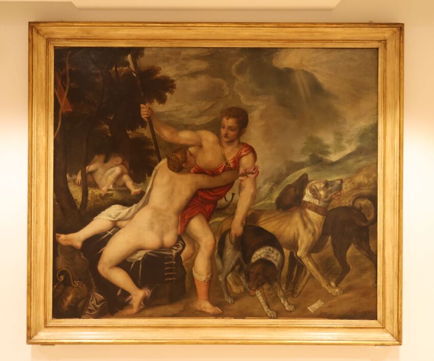 Il dipinto Venere e Adone