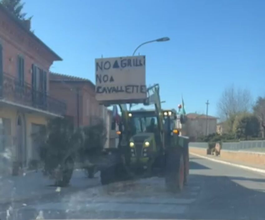 trattori protesta