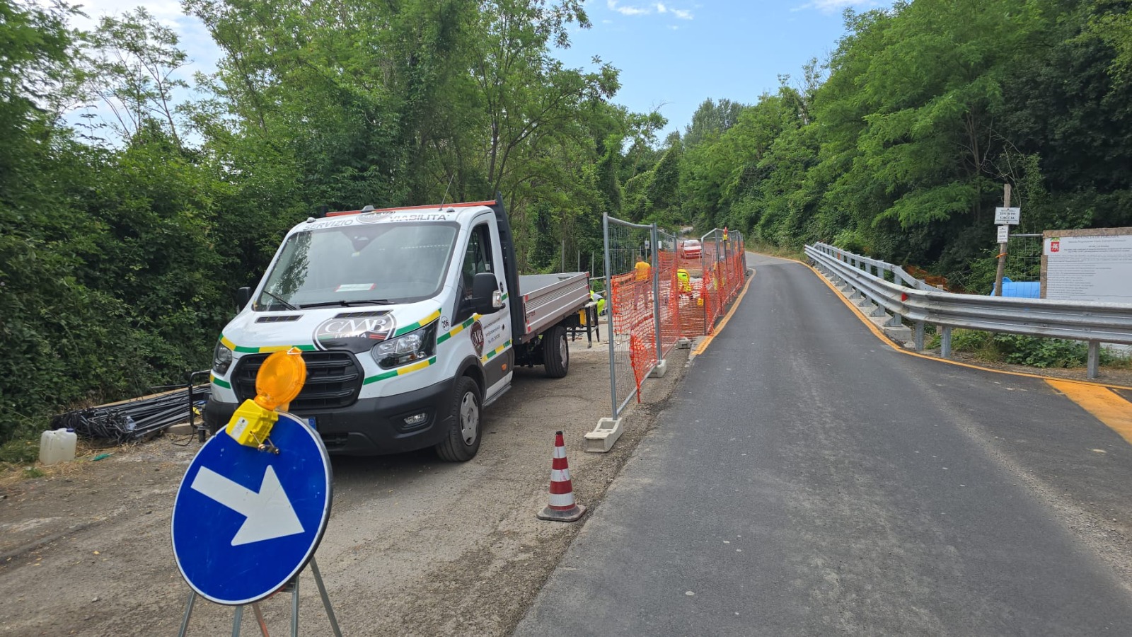 Cantiere strada provinciale Trestina